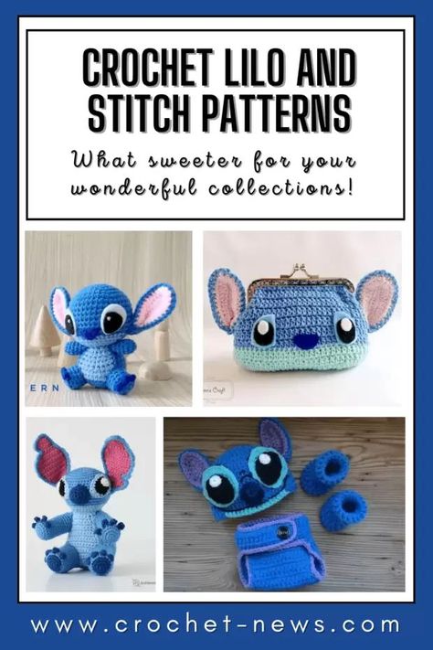 Crochet Lilo And Stitch, Crochet Lilo, Lilo And Stitch Doll, Disney Crochet Pattern, Crochet Fish Patterns, Dog Sweater Crochet Pattern, Disney Crochet Patterns, Stitch Doll, Dog Sweater Pattern