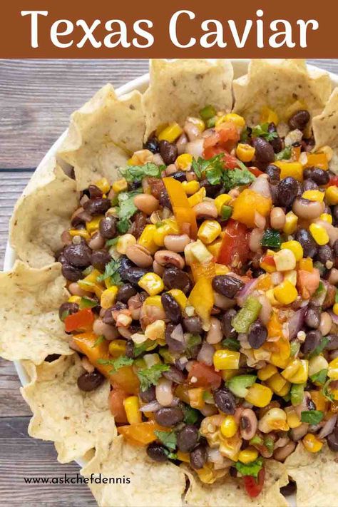 Texas Caviar Dip, Texas Caviar Recipe, Texas Caviar, Black Bean Dip, Restaurant Style Recipes, Crockpot Appetizers, Caviar Recipes, Cowboy Caviar, Southern Dishes