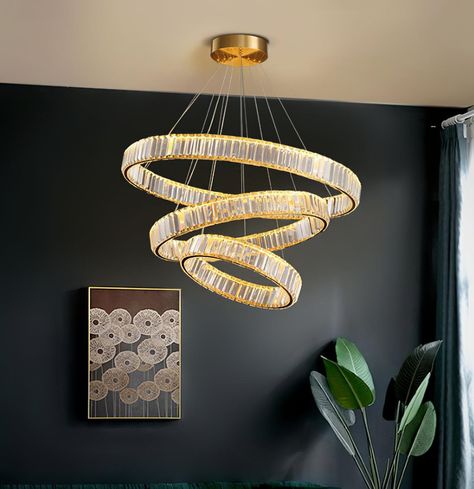 Unique interlaced ring design, golden surface, makes this Bertolda Chandeliers more contemporary and fashionable. Contemporary design bringing an elegant and chic atmosphere to your rooms. Excellent lighting effect bringing a classic and glamourous atmosphere to your rooms. . . https://samulighting.com/products/bertolda-chandeliers . . #Light #Samulighting #Lighting #lamp #chandelier #design #decorative #interiordesign #homedesign #light #shorts #designinspiration Double Ring Crystal Chandelier, Circle Chandelier, Ideal Shape, Ring Chandelier, Hanging Chandelier, 3d Modelle, Color Changing Lights, Crystal Prisms, Crystal Light