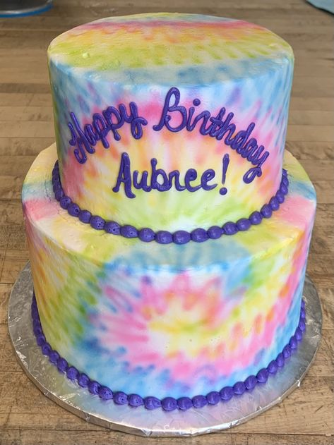 Tye Dye Birthday Cake, Tie Dye Birthday Cake, Tye Dye Cake, Tie Dye Cake, Tie Dye Birthday Party, Tie Dye Birthday, Pot Cakes, 5th Birthday Cake, Birthday Sheet Cakes