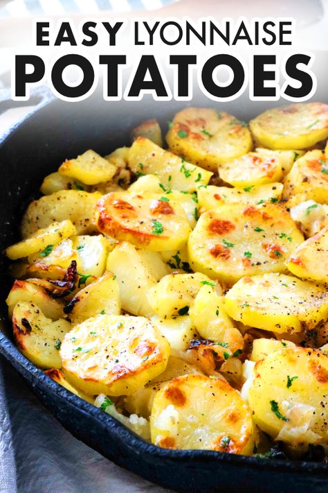 Lyonnaise Potatoes, French Side Dishes, Fennel Soup, French Potatoes, Potatoes And Onions, Layered Potato, Holiday Side, Potato Sides, Bbc Good Food