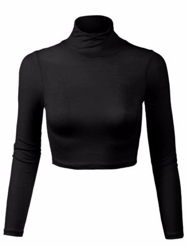 Turtle Neck Crop Top, Png Clothes, Rebecca Ferguson, Fitted Turtleneck, Dr Wardrobe, Dr Closet, Long Sleeve Turtleneck, I Got It, Cropped Top