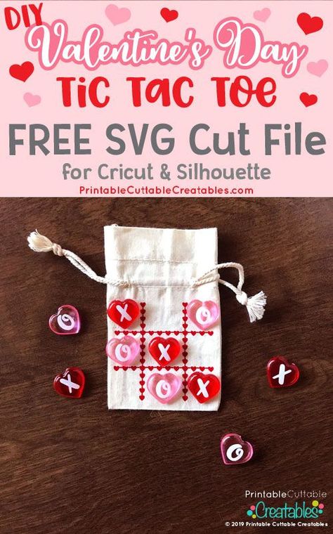 Valentine Vinyl Projects, Cricut Valentines Cards For Kids, Valentine's Cricut Projects, Diy Valentine's Gifts For Kids, Diy Tic Tac Toe, Cricut Valentine Ideas, Valentines Cricut, Cricut Valentines Projects, Tic Tac Toe Valentine