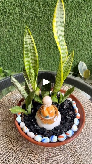 Miniature Buddha Garden Diy, Backyard Pallet Ideas, Plant Buddies, Garden Snake, Zen Corner, Miniature Zen Garden, Garden Bonsai, 100k Views, Buddha Garden