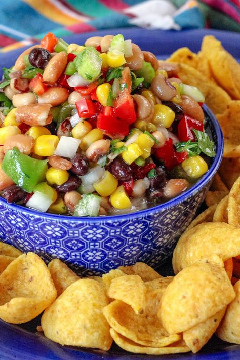 Cowboy Caviar - Stephanie Best Cowboy Caviar Recipe, Cowboy Salad, Cowboy Caviar Recipe, Vegetable Appetizers, Delicious Dips Recipes, Cowboy Caviar, Low Carb Appetizers, Cheese Ball Recipes, Easy Summer Meals