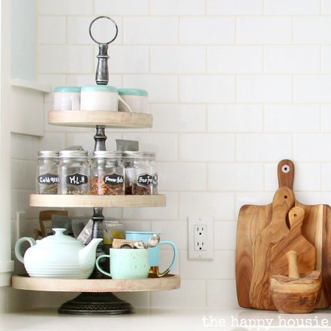 Kitchen Tea Station, January Weather, Tiered Tray Stand, Tea Display, Tea Station, Organizing Challenges, Decorating Diy, Coffee Bar Home, Tea Storage