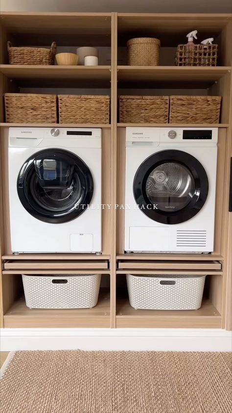 What do you think, are pax hacks overrated? Personally I love them and loved creating this one. I mean, if I’m going to spend half my life… | Instagram Pax Laundry Room, Pax Laundry, Ikea Uk, Laundry Room Hacks, Ikea Hackers, Ikea Home, Boot Room, Ikea Pax, Laundry Room Makeover