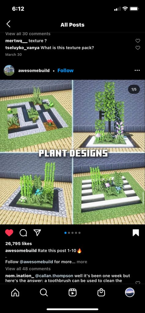 Pathways Ideas Minecraft, Mc Outdoor Decor, Mini Fountain Minecraft, Minecraft Fountain Statue Ideas, Minecraft Statue Fountain, How To Make A Fountain In Minecraft, Minecraft Pathways Design, Minecraft Fountain, Garden Minecraft