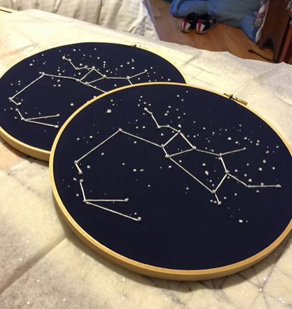 Sagittarius Embroidery by mollieevans Sagittarius Constellation, The Lady, Very Happy, Etsy Store, Canvas Painting, Diy Projects, I Hope, Arts And Crafts, Deviantart