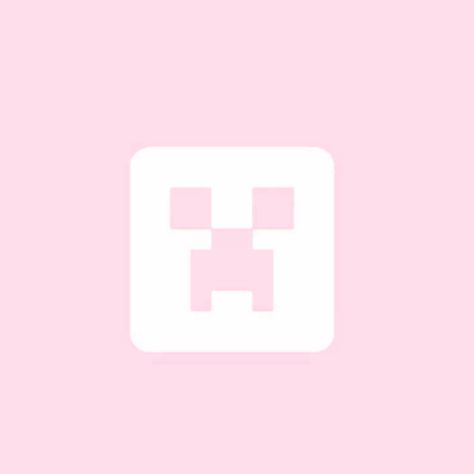 Pink App Icon Minecraft, Pink Minecraft Icon, Pink Discord Icon, Custom Homescreen, Pro Icons, Minecraft App, Iphone Setup, Minecraft Logo, Cat App