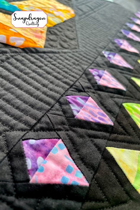 Have you been wanting to make a quilt with a black or dark background? Get the know how in this blog post. Black Background Quilts, How To Make Quilts, Dark Quilt, Making A Quilt, Making Quilts, All Together Now, Quilt Tips, Dark Materials, Make A Quilt