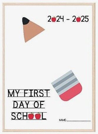 First Day Of Preschool Crafts, Free School Printables, Body Parts Preschool Activities, My First Day Of School, September Preschool, First Week Activities, Body Parts Preschool, First Day Of Preschool, Art School Supplies