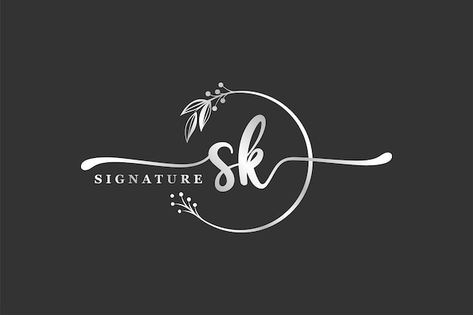 Sk Design Logo, Sk Monogram Logo, Sk Logo Design Letter, Outfit Logo Design, Sk Logo Design, Wedding Initials Logo Design, Logo Sk, Fonts For Logo, Initials Logo Monograms