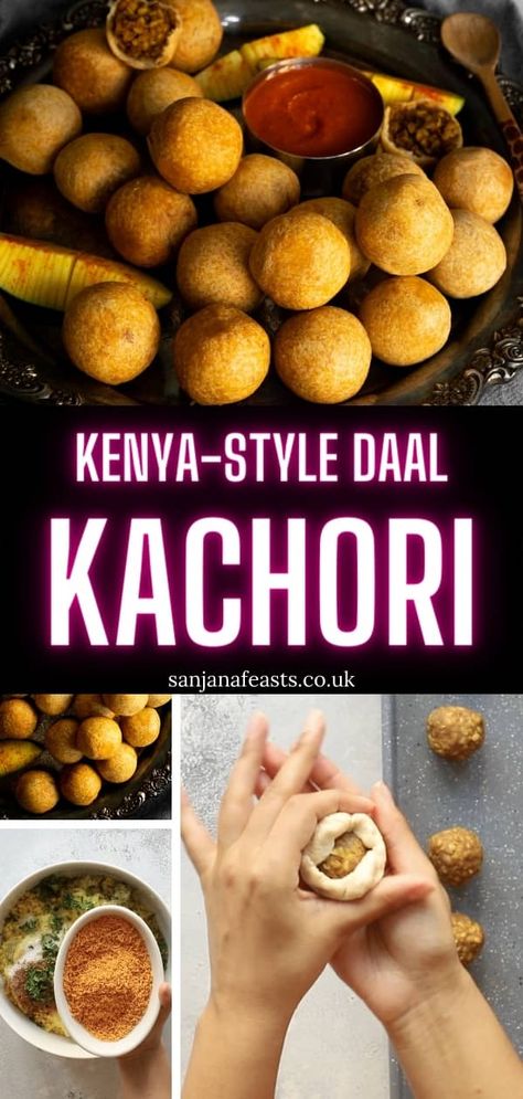 Kachori Recipe, Kenya Food, Indian Entree, Easy Indian Appetizers, Family Feast Recipes, Kenyan Food, Indian Appetizers, African Cooking, Gujarati Recipes