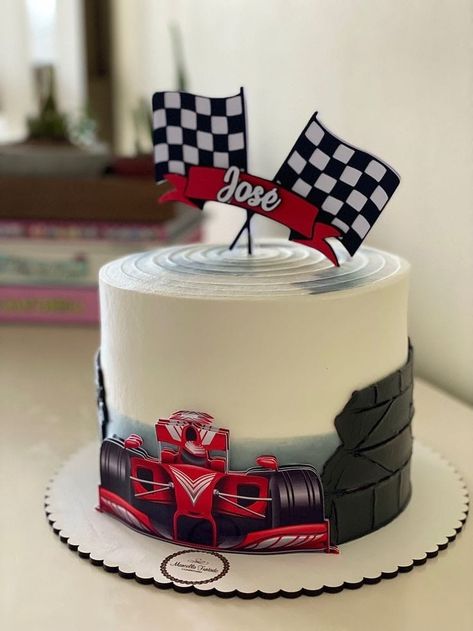 Racing Cars Birthday Cake, Cake Racing Car, F1 Cakes Formula 1, Formula 1 Theme Cake, Go Kart Cake Ideas, Racing Cakes For Men, Ferrari Theme Cake, Nascar Cake Ideas, Formula 1 Cake Ideas