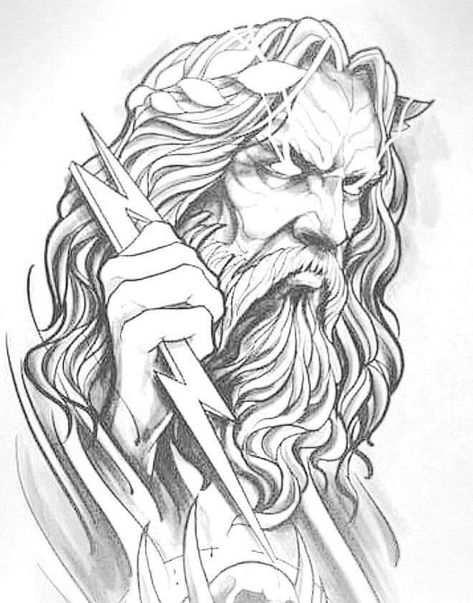 Greek Gods Drawings Pencil, Zeus Drawings, Zeus Drawing Sketch, Greek Gods Drawings, Greek Mythology Sketches Drawings, Greek Drawings Mythology, Greek Gods Drawing, Greek God Drawings, Greek Mythology Sketches