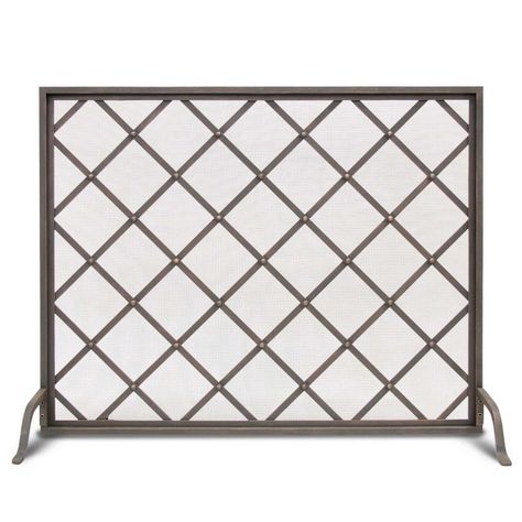 Iron Weave Fireplace Screen | Williams Sonoma Sandstone House, Decorative Fireplace Screens, Fret Work, Door Screen, Fire Screen, Fireplace Doors, Fireplace Tool Set, Fireplace Screen, Fireplace Hearth