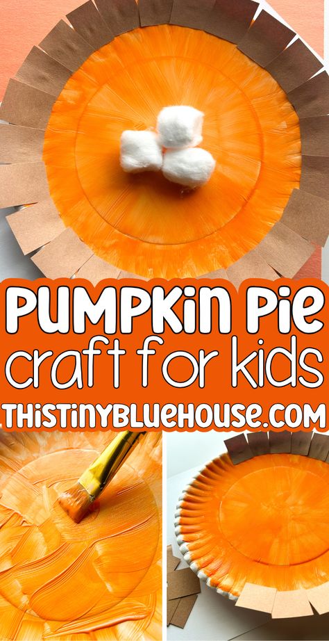 We loved making this pumpkin pie craft for kids! 

This cute paper plate Thanksgiving craft is a great choice for kids in preschool, kindergarten and early primary school. 

Made with simple supplies, this paper plate pumpkin pie craft is so much fun to make in honor of the classic American dessert!

Head over to our blog to get step by step instructions so you can make this easy pumpkin pie craft with the kids in your life. Pumpkin Pie Songs Preschool, Preschool Pumpkin Pie Craft, Pie Craft Preschool, Pumpkin Pie Craft For Kids, Thanksgiving Craft Ideas For Toddlers, Thanksgiving Art Projects For Toddlers, Preschool Thanksgiving Crafts Easy, Pie Crafts For Preschool, Pumpkin Pie Craft For Preschool