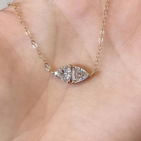 Moissanite Pendant, Moissanite Necklace, Cvd Diamond, Dainty Pendant, Gold Link, Necklace Dainty, 925 Silver Jewelry, Unique Pendant, Art Deco Ring