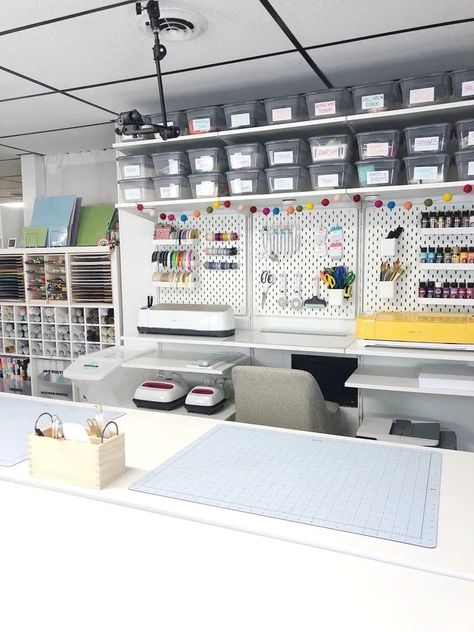 Surprise! I'm Getting A DreamBox! - Organized-ish Office Craft Room Combo, Craft Shed, Dream Craft Room, Craft Room Design, Closet Remodel, Rooms Ideas, Studio Organization, Craft Room Decor, Office Crafts