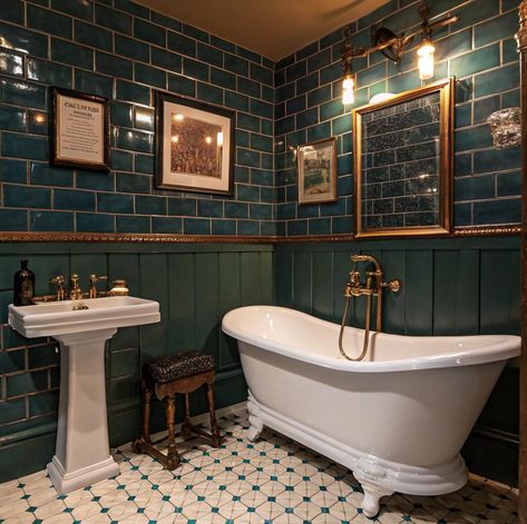 Immerse yourself in the opulence of Victorian-style bathrooms. From clawfoot tubs to vintage fixtures, discover how to bring the charm of the Victorian era into your home with top tips and ideas from London's leading bathroom fitters and designers.

#VictorianBathroom #LondonBathrooms #BathroomDesign #HomeRenovation #VintageStyle #BathroomInspiration Victorian Bathroom Aesthetic, Victorian Modern Bathroom, Edwardian Bathrooms, Victorian Home Bathroom, 1900 Bathroom, Victorian Bathroom Ideas, 1920 Bathroom, Bus Decor, Vintage Fixtures