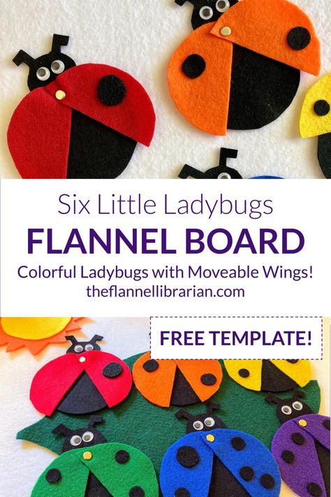 Preschool Circle Time Songs, Ladybugs Preschool, Felt Board Templates, Ladybug Felt, Felt Board Patterns, Flannel Board Stories, Felt Board Stories, Diy Preschool, Preschool Circle Time