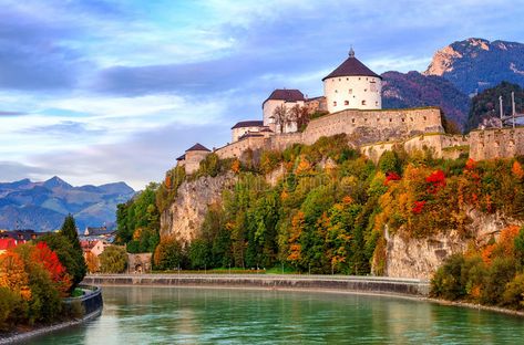 Kufstein, Austria. Castle Kufstein on the Inn river, Austria , #Ad, #Austria, #Kufstein, #Castle, #river, #Inn #ad European Village, Visit Austria, Medieval Fortress, Croatia Travel, Innsbruck, Beautiful Villages, Central Europe, Tourist Attraction, Day Trips