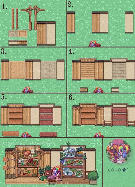 Pony Town Ponytown Garden, Wall It, Pony Town Ideas, Shelves On The Wall, Ponytown Builds, Make Shelves, Ponytown Ideas, Hard To, Pony Games