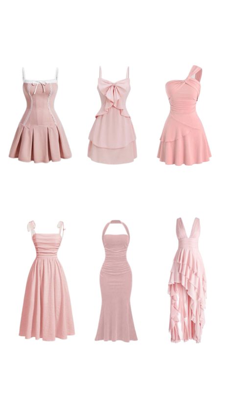 #pink #pinkdress #dress #pickadress #cute #coquette #coquettestyle 8th Grade Graduation Dress, Graduation Dresses For 8th Grade, 8th Grade Graduation Dresses, Grade 8 Grad Dresses, Grad Outfits, 8th Grade Graduation, Cut Clothes, Graduation Dresses, Grade 8