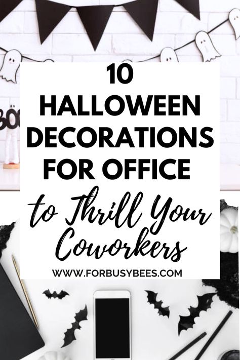 Halloween cubicle Decor Ideas Halloween Theme Decorations For Office, Halloween Decorations For Workplace, Decorate Office Halloween, Home Office Halloween Decor, Diy Halloween Office Decor, Halloween Cubicle Decor Contest Office, Diy Halloween Desk Decorations, Halloween Decorations For Cubicle, Simple Office Halloween Decorations