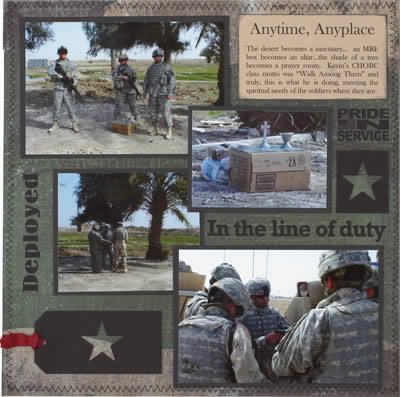 Military Scrapbook Layouts, Military Scrapbook, Military Pics, Scrapbooking Idea, Camp Photos, Military Crafts, Scrapbooking Tips, Creating Keepsakes, Heritage Scrapbooking