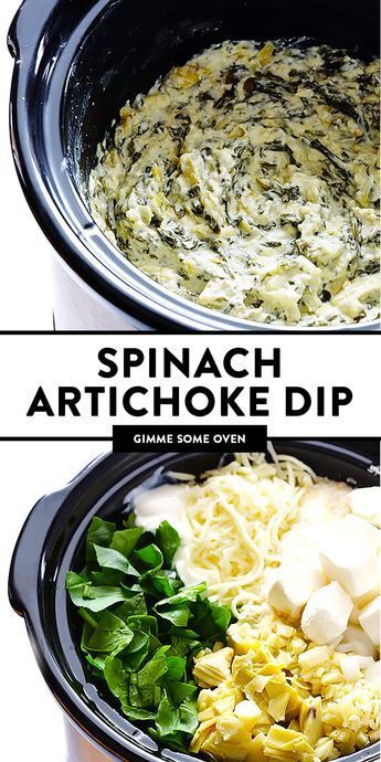 Slow Cooker Spinach Artichoke Dip, Spinach Artichoke Dip Recipe, Artichoke Dip Recipe, Diner Recept, Spinach Artichoke Dip, Artichoke Dip, Spinach Artichoke, Crockpot Recipes Slow Cooker, Slow Cooking