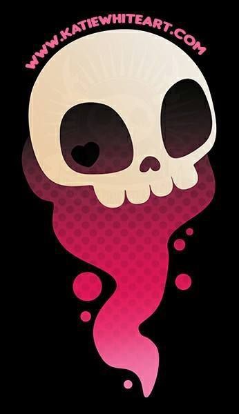 Chibi Skull Drawing, Ghost Skull Drawing, Kawaii Skull Drawing, Cute Skull Art, Cute Skull Illustration, Cute Skull Drawing, Skulls Cartoon, Kawaii Skull, Scenecore Art