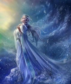 witch art | White witch Picture (2d, fantasy, witch, magic, white ... Raindrops And Roses, Wow Art, Arte Fantasy, Gods And Goddesses, Fantasy Artwork, Fantasy World, Cool Artwork, The Snow, Female Art