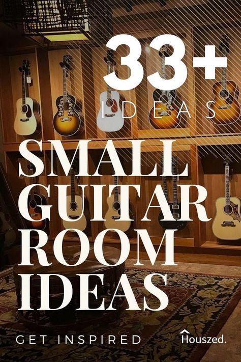 Home Studio Guitar Music Rooms, Guitar Music Room Ideas, Home Guitar Room, Music Room Ideas Home Studio, Guitar Room Man Cave, Backyard Music Studio, Pool House Office, Guitar Hanging Ideas, Guitar Rooms