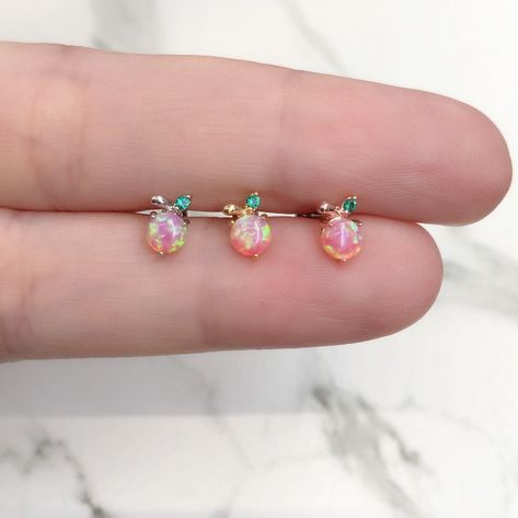 Opal Piercing, Tulip Necklace, Daith Jewelry, Cute Peach, Piercing Cartilage, Tragus Stud, Tragus Earring, Cute Ear Piercings, Daith Earrings