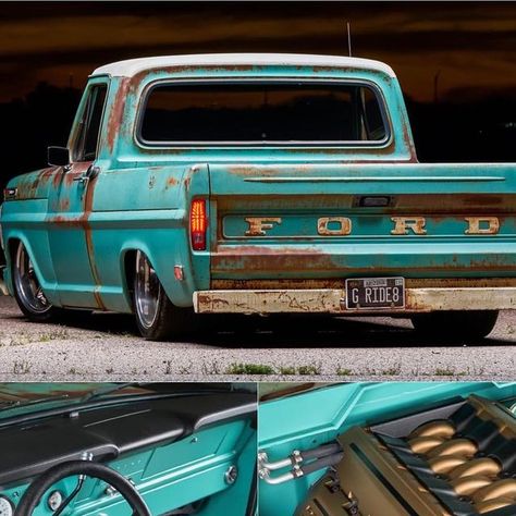 @genuine_ford_trucks on Instagram: "#Fordlincolnmercury #ford #fordf100 #fordnation #fordracing #fordtrucks @ford   #sema #ratrod #texas #BuiltFordTough #slammed #f100 #hotwheels #classicFord #gasmonkeygarage #lonestarthrowdown #truck #fordtruck #ClassicFordtruck #hotrod  #lst  #bedifferent #Streetrod #f150 #fordlove #obs #Auto #obsford #pickup #trokiando #f150" 1980 Ford Truck, Old Ford Trucks Vintage, 1978 Ford F150, Dentside Ford, Ford 1979, 1953 Ford F100, 1965 Ford F100, 56 Ford F100, Ford Truck Models