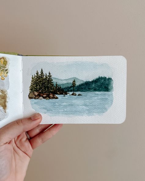 little watercolor sketches from the road🫶🏼 I’ve had so much fun painting these!! I haven’t done watercolor in years but wanted something I could easily pack on our road trip — this was the perfect solution🤩 most of these were painted in the car driving from town to town! They are also doubling as “studies” for me to turn into larger oil paintings! Help me decide which ones to paint when I’m home — what’s your favorite?! p.s. Charlie played me this song when we were “just friends” (idk how ... Road Trip Sketch, Car Watercolor, Large Oil Painting, Artist Sketchbook, Car Driving, Sketchbook Pages, Interior Design Art, Watercolor Sketch, Landscape Artist