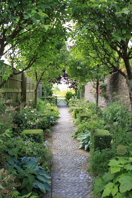 Cobble Pathway, Narrow Garden, Walkways Paths, Walled Garden, Stone Path, Side Garden, Have Inspiration, Garden Pathway, Side Yard