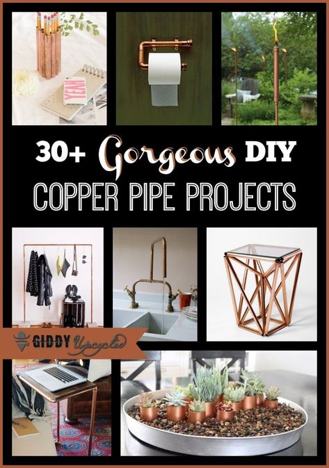 Copper Pipe Projects, Diy Copper, Carved Wood Frame, Copper Diy, Copper Pipe, Copper Tubing, Metal Projects, Cool Diy Projects, Diy Projects To Try