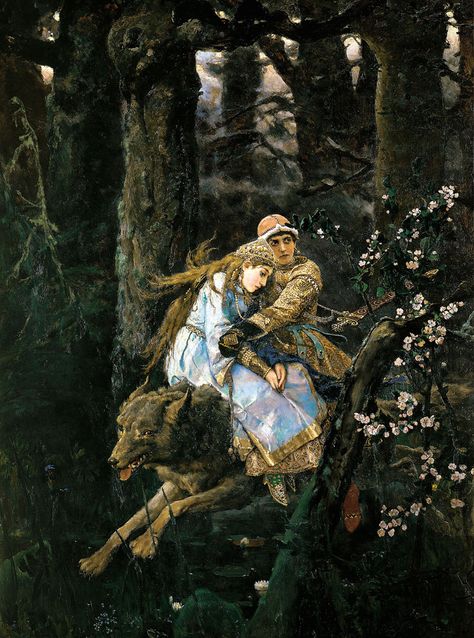 Viktor Vasnetsov, Autumn Tale, Russian Folklore, Folklore Art, Slavic Folklore, Nostalgic Images, Russian Painting, Russian Culture, Russian Folk