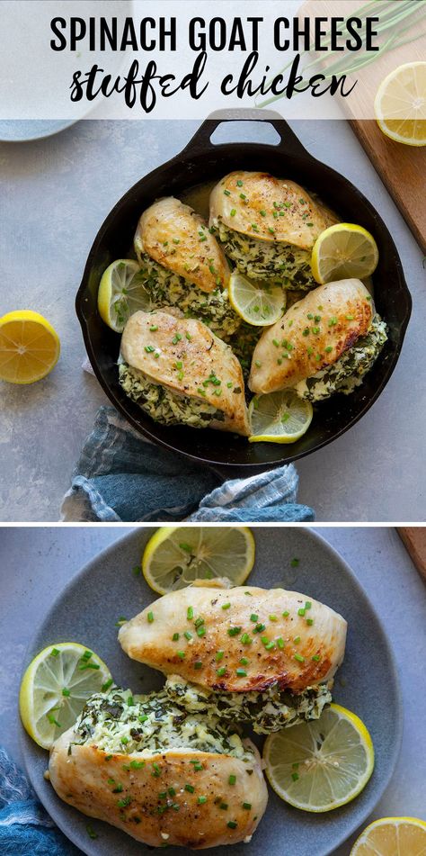 Grilled Chicken Goat Cheese Recipes, Chicken Stuffed With Goat Cheese, Goat Cheese Spinach Chicken, Goat Cheese And Spinach Stuffed Chicken, High Protein Goat Cheese Recipes, Pesto Goat Cheese Chicken, Goat Cheese And Chicken Recipes, Goat Cheese Chicken Recipes, Stuffed Grilled Chicken Recipes