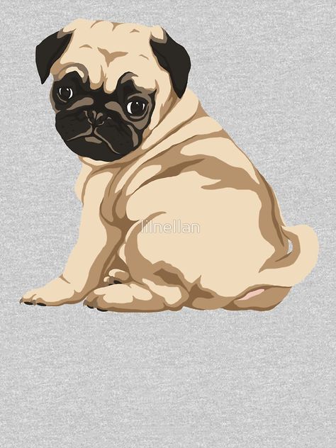 Easy Pug Painting, Trousers Pattern, Painting Animals, Pug Puppies, Pug Lover, Alcohol Markers, Pug Dog, Ceramic Painting, Dog Art