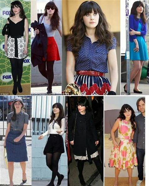 Zooey Deschanel Style, New Girl Outfits, Emma Watson Style, How I Wish, 500 Days Of Summer, Female Celebrity Fashion, 500 Days, Retro Looks, Winter Typ