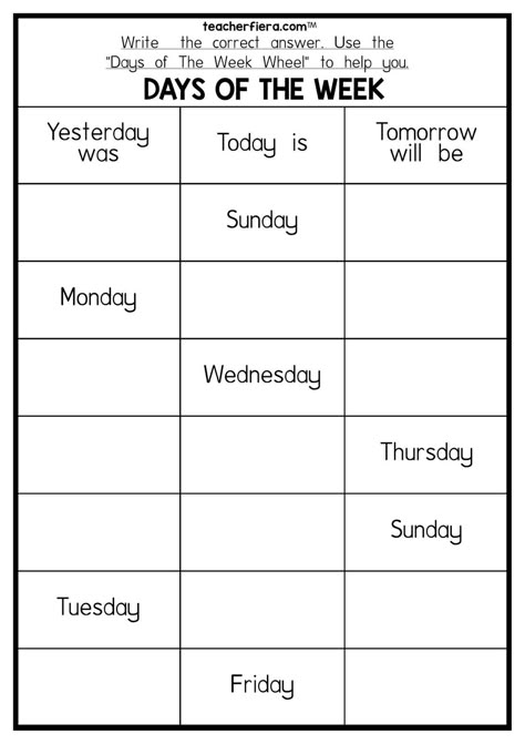 teacherfiera.com: YEAR 2 (2019): UNIT 5 DAYS OF THE WEEK WHEEL & WORKSHEET (VIDEO ON HOW TO USE THE MATERIALS IS ALSO INCLUDED) Days Of The Week Worksheet, Google Classroom Elementary, Free Homeschool Curriculum, English Teaching Materials, Spelling Worksheets, Have Fun Teaching, 2nd Grade Math Worksheets, 21st Century Learning, English Worksheets For Kids