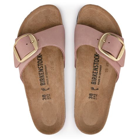 Madrid Big Buckle Nubuck Leather Madrid Big Buckle, Hair Doos, Birkenstock Madrid Big Buckle, Birkenstock Styles, Calf Muscles, Old Rose, Birkenstock Sandals, Birkenstock Madrid, Jewelry Outfit