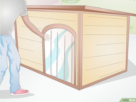 3 Ways to Air Condition Your Dog's House - wikiHow Air Conditioned Dog House, Dog House With Ac, Large Dog House Outdoor, Dog Breeding Kennels, Under Stairs Dog House, Poodle Party, House Ventilation, Dogs House, Insulated Dog House