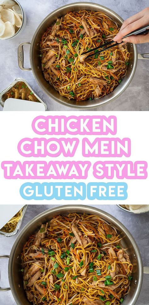 Mark’s 5-Ingredient Gluten Free Chicken Chow Mein Recipe (Takeaway style) Gluten Free Chinese Food, Chicken Chow Mein Recipe, Gluten Free Chinese, Fakeaway Recipes, Chow Mein Recipe, Chicken Chow Mein, Seafood Paella, Lactose Free Diet, Low Fodmap Diet