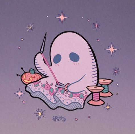 Halloween Illustration, Cute Little Drawings, Cute Ghost, Doodle Drawings, Cute Doodles, Halloween Art, Pretty Art, Spooky Season, Doodle Art