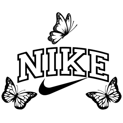 Nike Svg, Sublimacion Ideas, Nike Art, Cricut Stencils, Nike Design, Image Svg, Butterflies Svg, Cute Shirt Designs, Nike Wallpaper